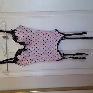 Pretty in pink and black bustier size 34C